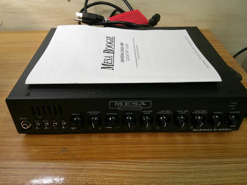 Mesa Boogie Subway D-800 Plus 800-Watt Bass Amp Head 2016 - Present - Black image 1