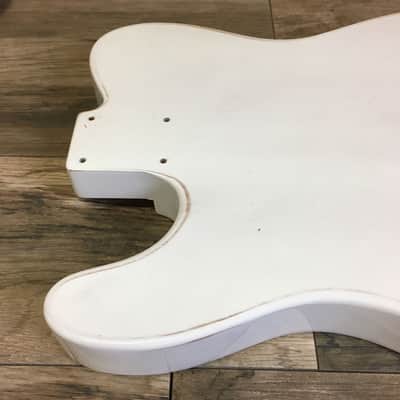 FRANCHIN Mars guitar body White Black Ink Handmade Indie Drawing Relic Aged Alder T-Style Made in Italy - Stock piece #11751221 image 16