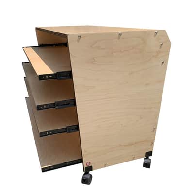 Bazel Studio Desk 61 Key 4 Tray Keyboard Cabinet - Maple image 4