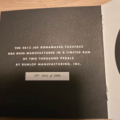 Dunlop JBF3B Joe Bonamassa Signature Fuzz Face 2014 - 2019 - Black image 4