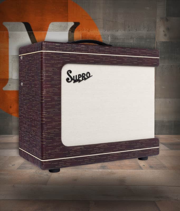 Supro Delegate 1x12 - 25W Combo w/ Reverb - Burgundy Gold Scandia (1620RCBUR) image 1