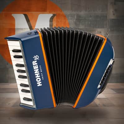 Hohner XS Child Accordion w/ Gigbag - Double Orange (XS-DBL) image 1