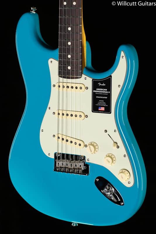 Fender American Professional II Stratocaster Miami Blue Rosewood Fingerboard (181) image 1