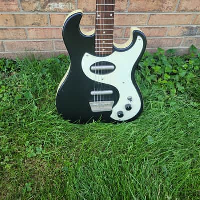 2002 Danelectro Model The Dano 63 Electric Guitar Black Great Player & Sound image 2