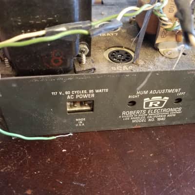 Roberts Small stereo tube amp project chassis 12AX7 6BM8 1640 1960s image 9