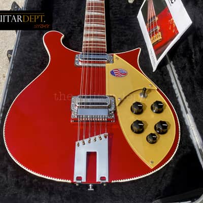 ♚UNDER THE BED♚MEGA RARE!!♚ 2013 RICKENBACKER 660-12 String♚RUBY RED METALLIC !♚7.6K TOASTERS♚360 image 3