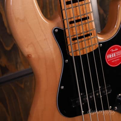 Squier Classic Vibe 70's Jazz Bass V Natural image 8