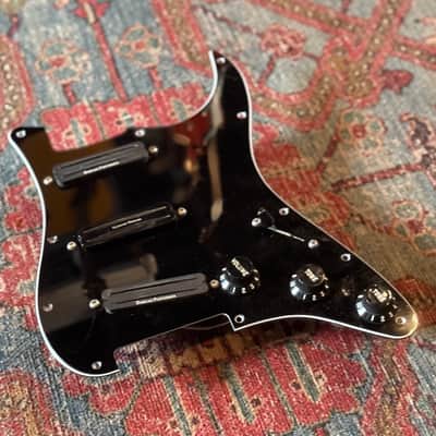 Hot Rails Black Fender Stratocaster Pickguard Assembly Seymour Duncan image 6