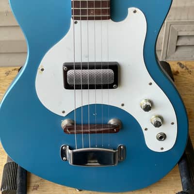 Supro vintage electric guitar 1960s calypso Blue image 2