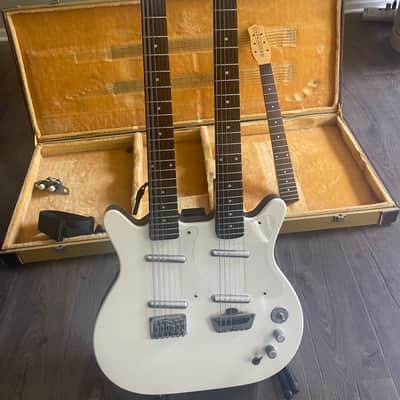 Danelectro Doubleneck 12-String and 6-String 1998 - 2004 - White Pearl image 5