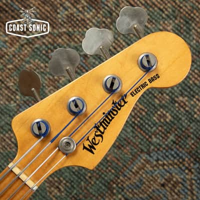 1976 Westminster PB380N Precision Bass, Birdseye Maple neck, Matsumoku, Made in Japan image 11