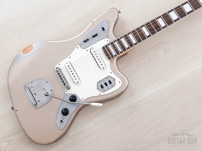2024 Nash JG-63/BB Offset Electric Guitar Shoreline Gold Medium Aged w/ Blocks + Binding, Lollar, Case & Tags image 1