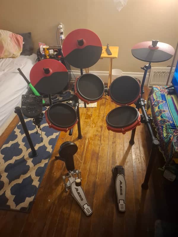 Alesis Nitro Mesh Kit Electronic Drum Set 2010s - Black image 1