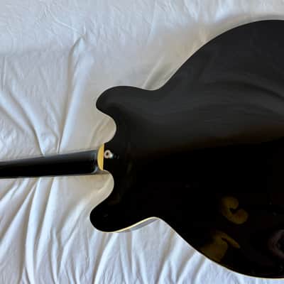 Hagstrom TREVIDLX-BLK Tremar Viking Deluxe Semi-Hollow with Tremolo 2010s - Gloss Black image 8