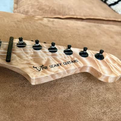 Mr. Scary REH George Lynch 5A Quilted Maple 1-Piece 2018 - Orange Burst (ESP) image 5