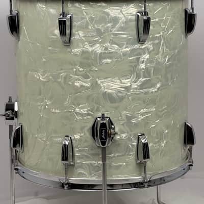 Ludwig 22/13/14/16" 70's 3-ply Drum Set - White Marine Pearl image 24