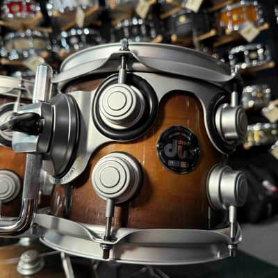 ~LIMITED EDITION!~ DW Timeless Timber 30th Anniversary Lake Superior Birch 6-Piece 8/10/12/14/16/22 Drum Kit Set in Purple Burst Lacquer & Satin Chrome Hardware with SKB Soft-Shell Bags image 9