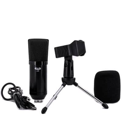 USB Studio Condenser MicrophoneSide Address High Fidelity Incl. Tripod Stand, Clip Cable Windscreen image 3