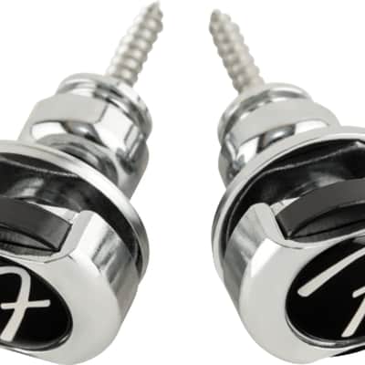 Fender Infinity 'F' Strap Locks, Chrome image 3