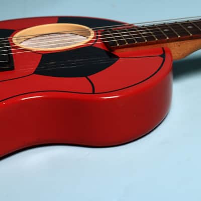 Aria Goal-iii Soccer Ball Red Electric "Football" Built In Speaker Guitar image 8