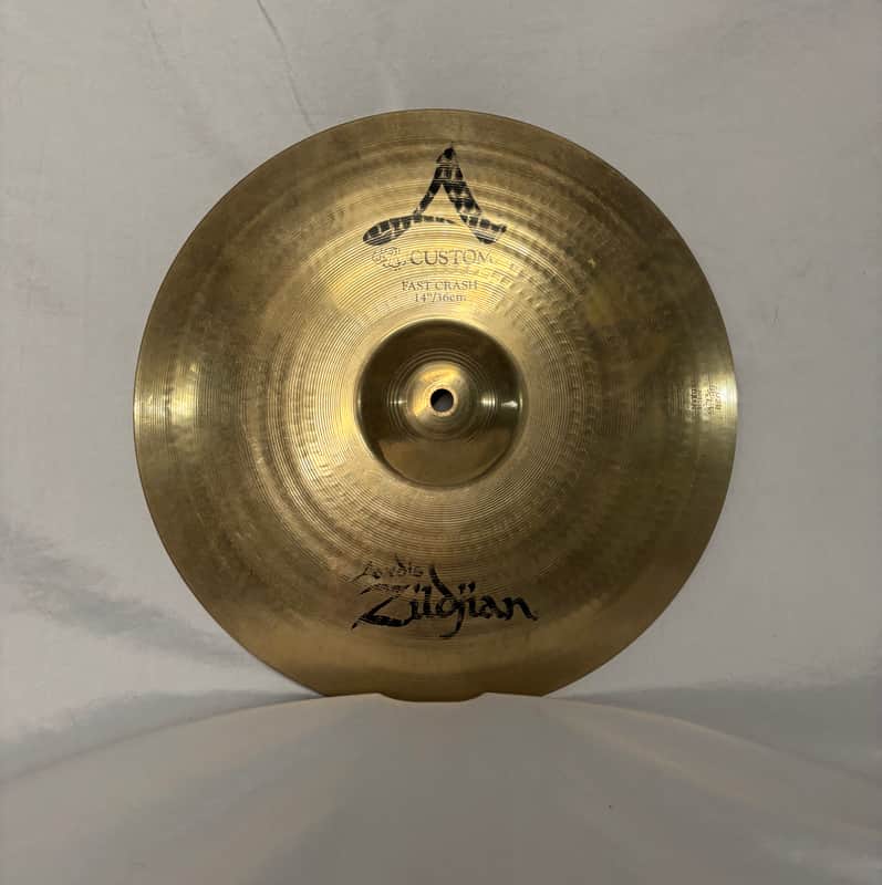 Zildjian 14" A Custom Fast Crash Cymbal 1991 - Present - Brilliant image 1