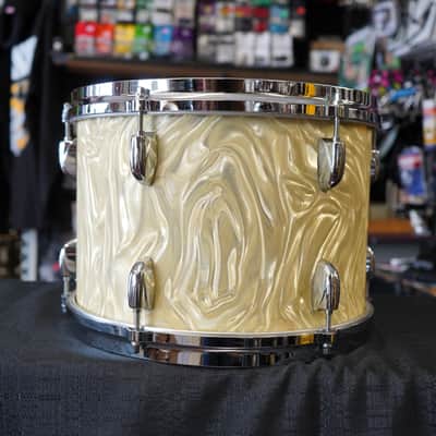 Vintage 1970s Gretsch USA Custom 13" Maple Tom (Stop Sign Badge) - Yellow Satin Flame image 12