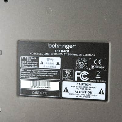 Behringer X32 Rack 40-Channel Rackmount Digital Mixer w/ X-DANTE Card CG012G8 image 10