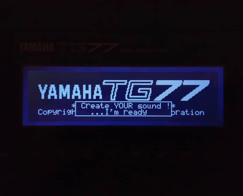 New black display for Yamaha Tg77 image 1
