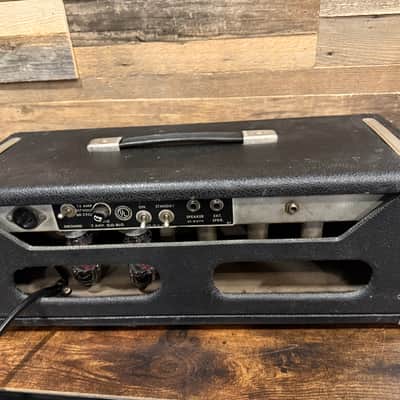 Fender Bassman 2-Channel 50-Watt Guitar Amp Head  1966 - Black Panel image 3