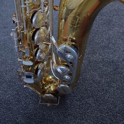 Borgani 0166S Vintage Tenor Saxophone 1980s - Gold Lacquer with Silver Nickel Keys image 5