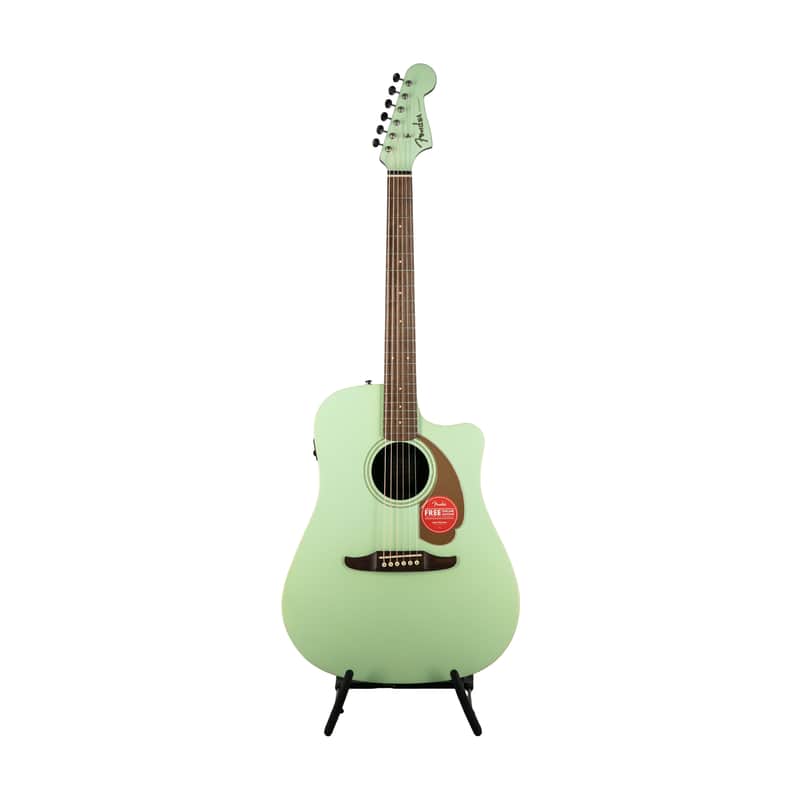 Fender FSR California Redondo Player Acoustic Guitar, Walnut FB, Surf Green, IWA226XXXX image 1