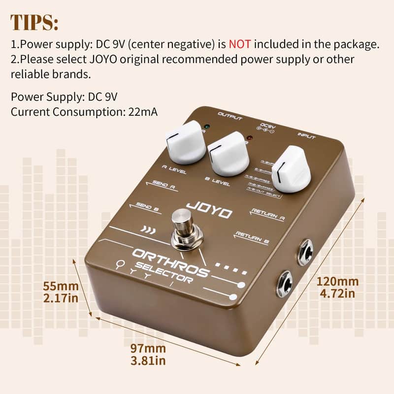 Joyo Multi-mode line select Pedals 6 Mode with AB Independent Control Channel image 1