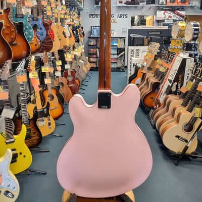 Fender Tom DeLonge Starcaster Semi-Hollow Electric Guitar w/ Gig Bag- Pink image 4