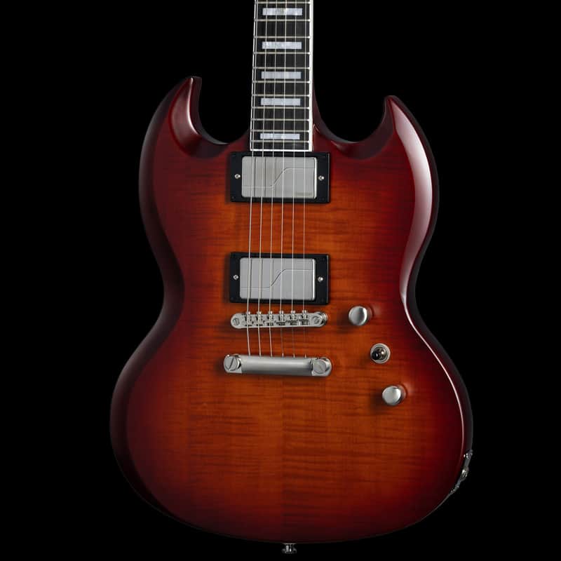 Epiphone SG Prophecy Aged Bengal Tiger Burst with Gig Bag - Demo image 1