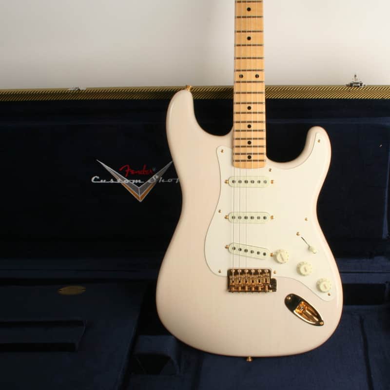 Fender Custom Shop Vintage Custom 1957 Stratocaster NOS Maple Fingerboard Aged White Blonde R139218 image 1