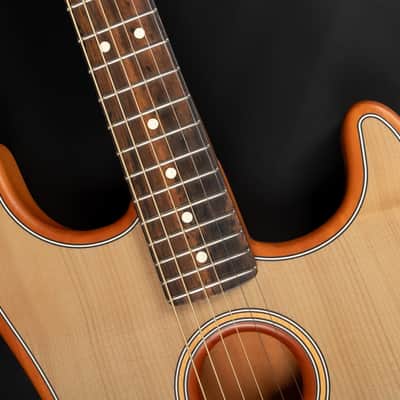 2020 Fender American Acoustasonic Stratocaster - Transparent Sonic Blue | USA Thinline Hollowbody Hybrid Electro Acoustic Guitar Fishman Pickup 2.39kg | CoA image 18