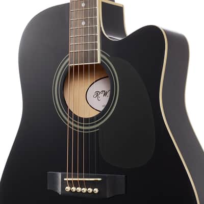 Thinline Cutaway Acoustic Electric Guitar with Gig Bag image 4
