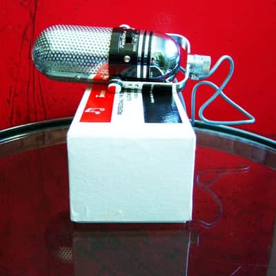 Vintage 1960's Fen-tone FM-18 crystal pill microphone High Z with cable & box Calrad Lafayette Olson image 1