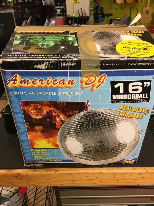 American DJ M600L 16-Inch Mirror Ball Package image 1