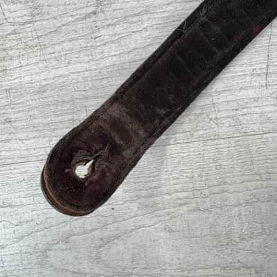 Gretsch Vintage Leather Guitar Strap - Black image 10