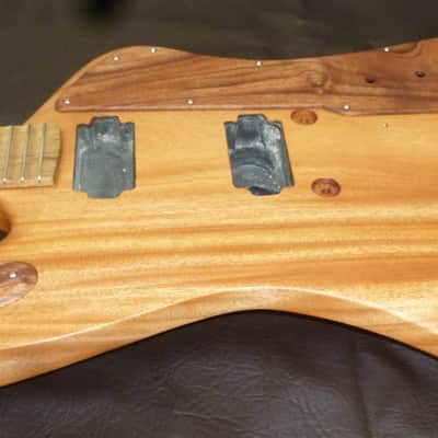 handmade mahogany slab "Firebird R" fat style guitar,oil finish,ships fast image 6
