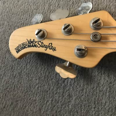 Lefty Ernie Ball Music Man StingRay 4 H 2002 Blue Pearl image 2