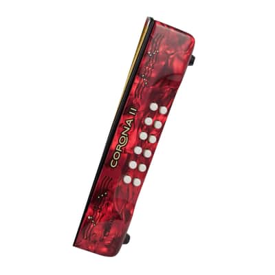 Hohner 3523FR Corona II Classic Accordion (FBEb Keys, Pearl Red) image 6