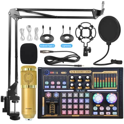 Usb Sound Card Microphone Mixer Multi-Channel Audio Amplifier Audio Filter Full Set Of Sound Card Equipment image 3