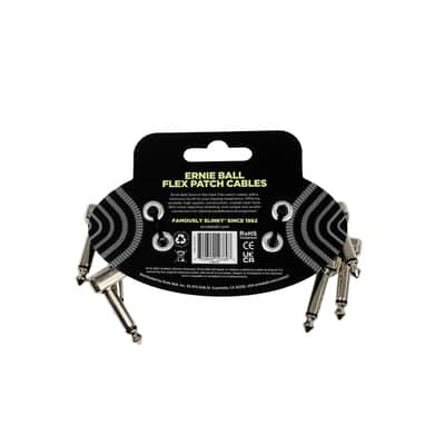 Ernie Ball 6474 Flex Patch Cable Glow In Dark 7.62 Cm 3 Pk image 2