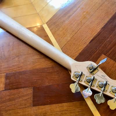 NEW Vintage VJ75 ReIssued Maple Fingerboard Bass Guitar ~ 5-String ~ Sunburst image 18