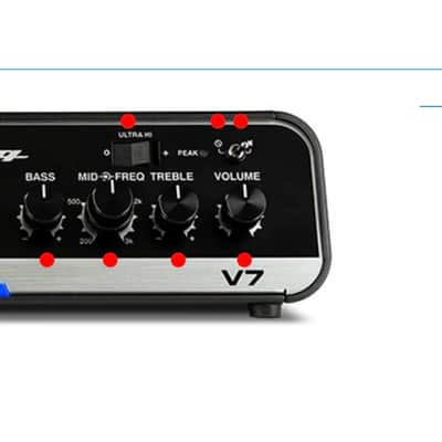 Ampeg Venture V7 700-Watt Bass Amp Head 2023 - Present - Black image 2