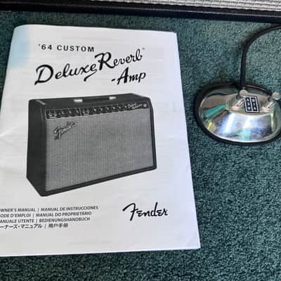 Fender '64 Custom Deluxe Reverb-Amp 2-Channel 20-Watt 1x12" Guitar Combo 2017 - Present - Black image 6
