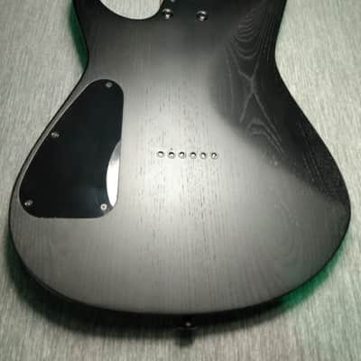 10S Metal Electric Guitar Ash Body and 5-Piece Neck  in Satin Black image 4