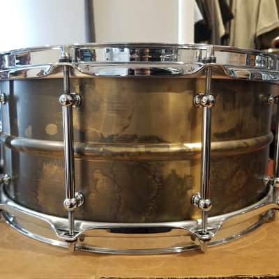 Taye Metalworks 2mm Brass Snare Drum - 14x6.5 image 5